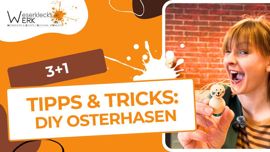 Hasen basteln aus Holzperlen