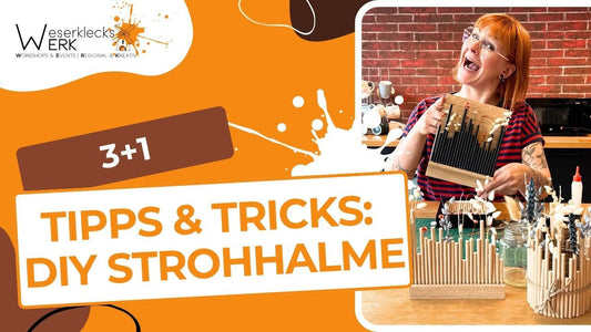 Basteln mit Strohhalmen? | DIY Ideen mit Klötzchen