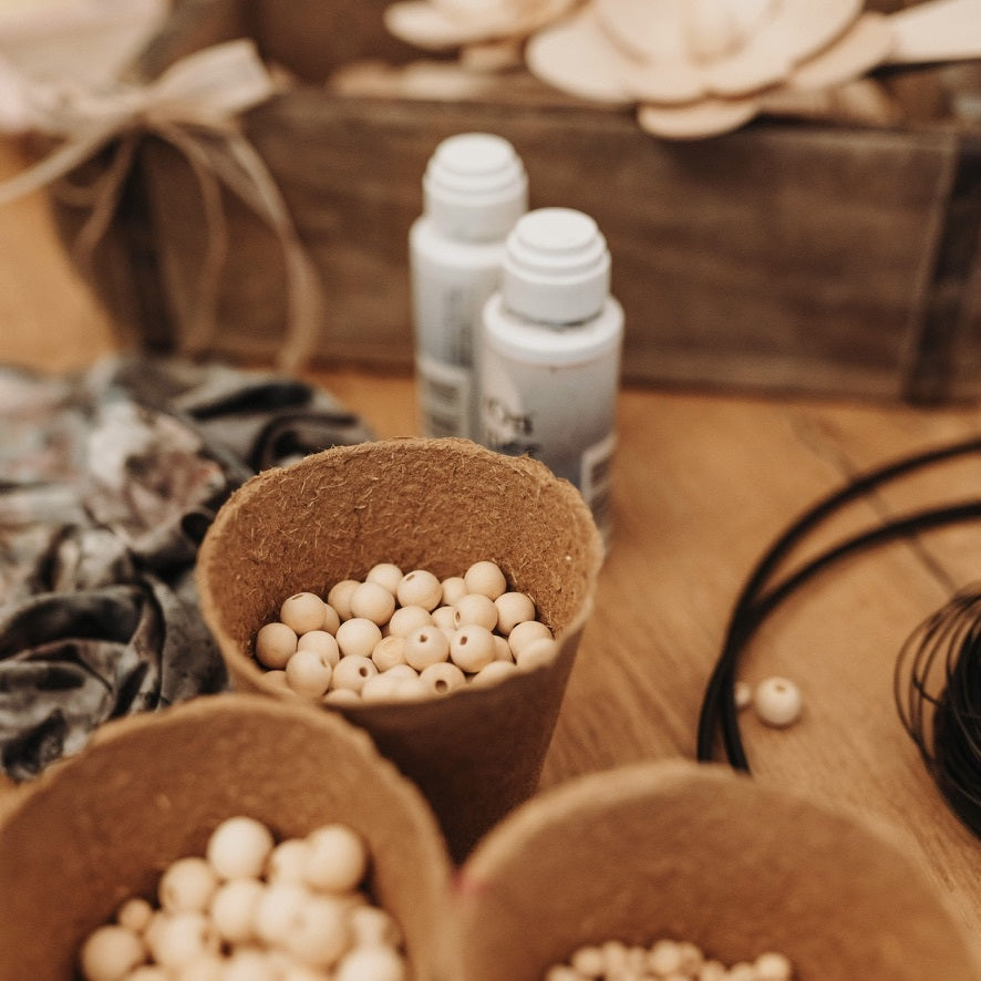 Klötzchen trifft Holzperle