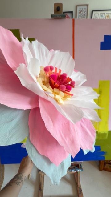 Papierblumen XXL