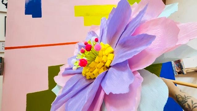 Papierblumen XXL