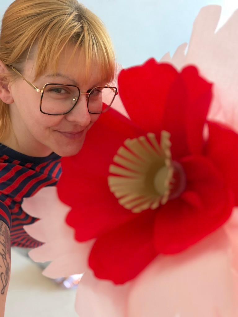 Papierblumen XXL