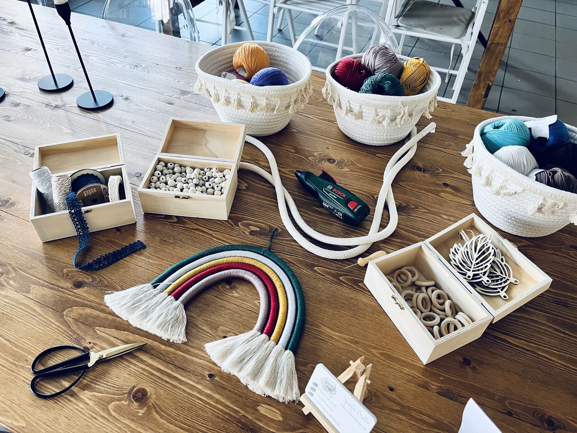 Makramee Regenbogen Workshop